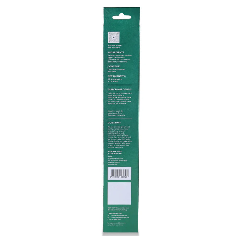 Citronella Agarbatti (35 pcs) | Swaha