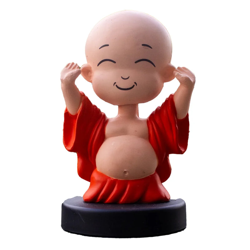 Divine Cute Laughing Buddha Bobblehead  - Ideal for Car, Office and Home | Swaha