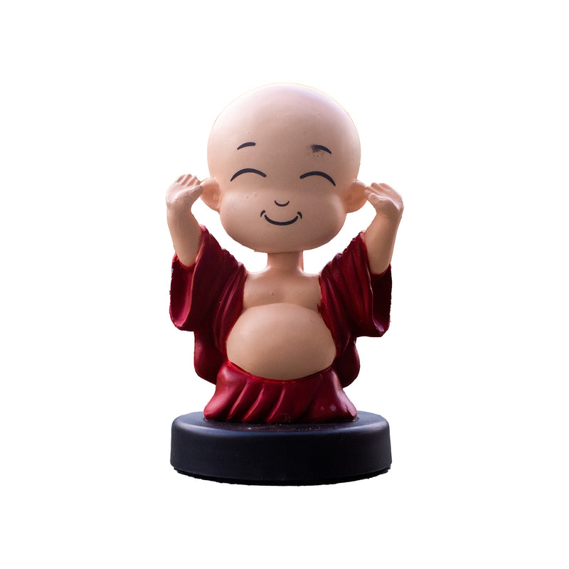 Divine Cute Laughing Buddha Bobblehead  - Ideal for Car, Office and Home | Swaha