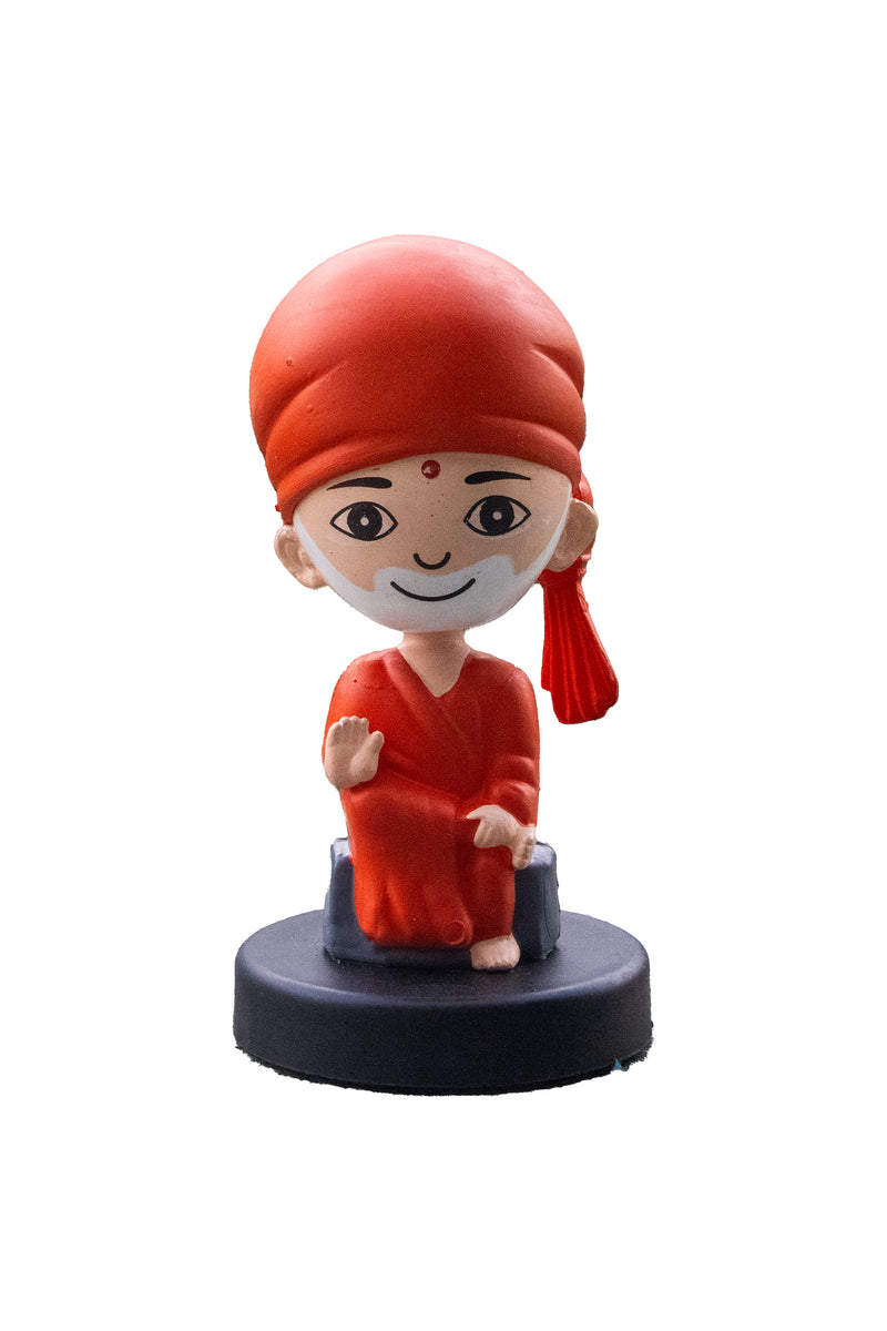 Divine Cute Saibaba Bobblehead  - Ideal for Car, Office and Home | Swaha