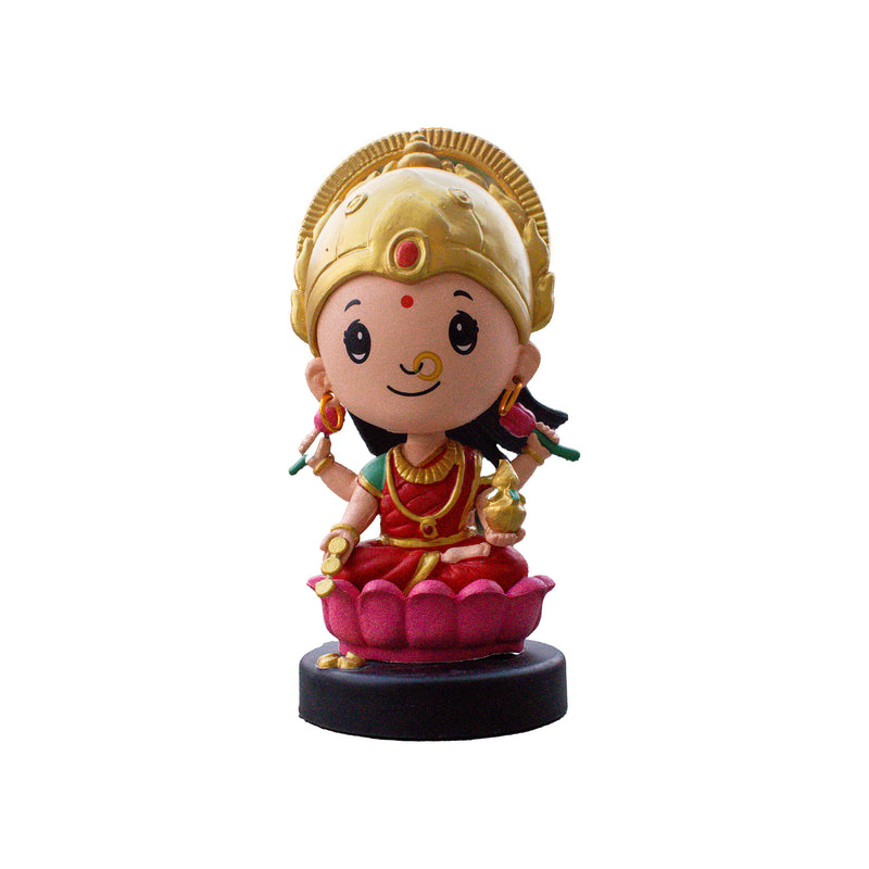 Divine Cute Lakshmi Bobblehead  - Ideal for Car, Office and Home | Swaha