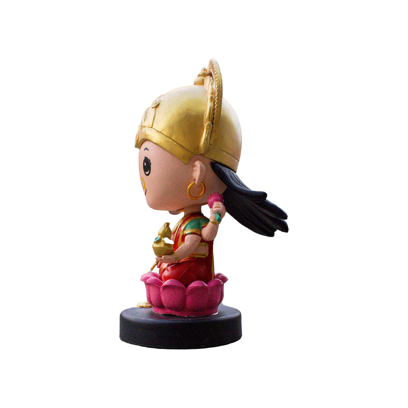 Divine Cute Lakshmi Bobblehead  - Ideal for Car, Office and Home | Swaha