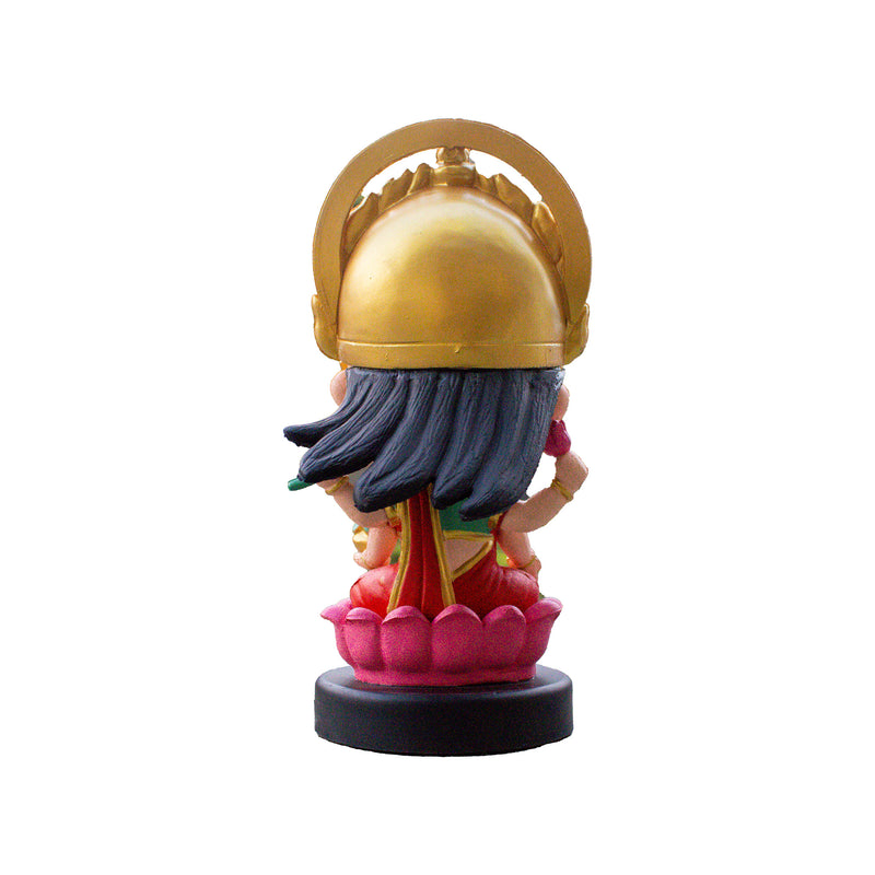 Divine Cute Lakshmi Bobblehead  - Ideal for Car, Office and Home | Swaha