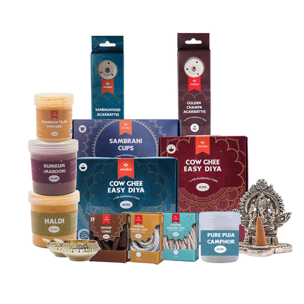 Grand Festive Puja Combo Box | Swaha