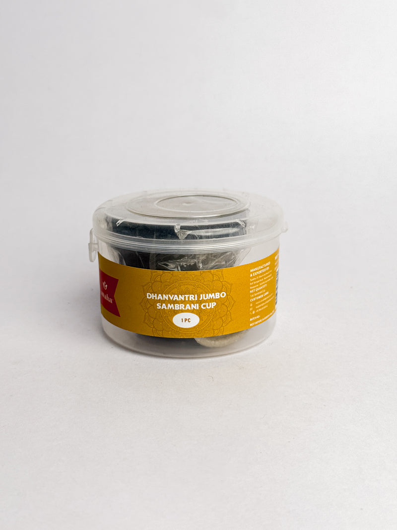 Dhanvantri Jumbo Sambrani Cup 1Pc with stand | Swaha