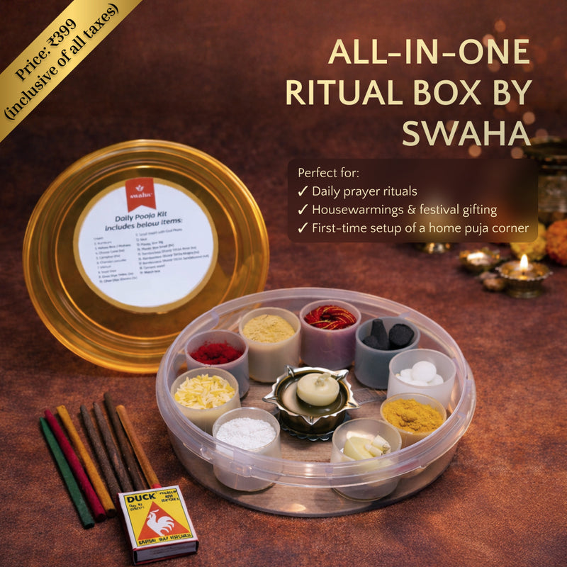 Swaha Daily Puja in a Box for Daily Puja Rituals