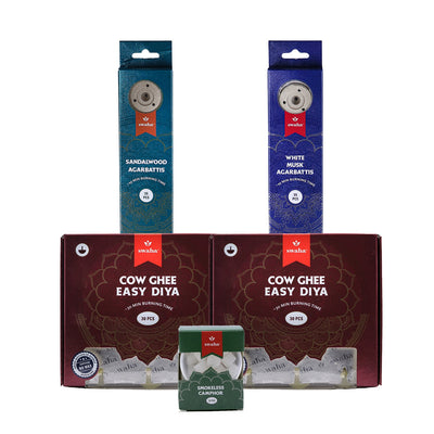 Monthly Puja Pack with Ghee Diya | Swaha
