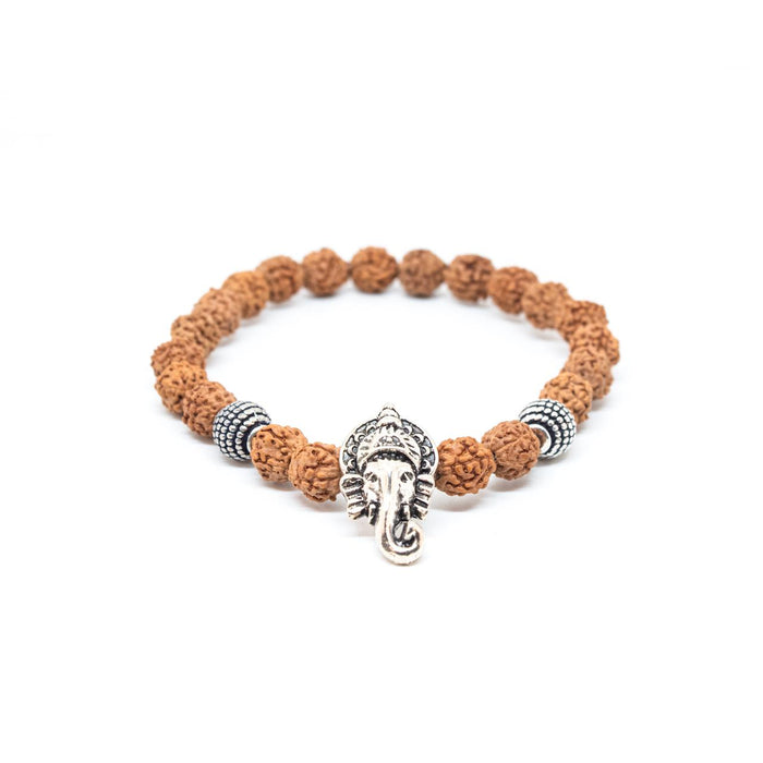 7 Chakra Bracelet with 5 Mukhi Rudraksha - to gain intellect and wisdom