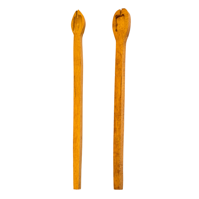 Wooden Havan Spoon | Light Brown Color Sruba & Sruchi Homam Spoons | Swaha