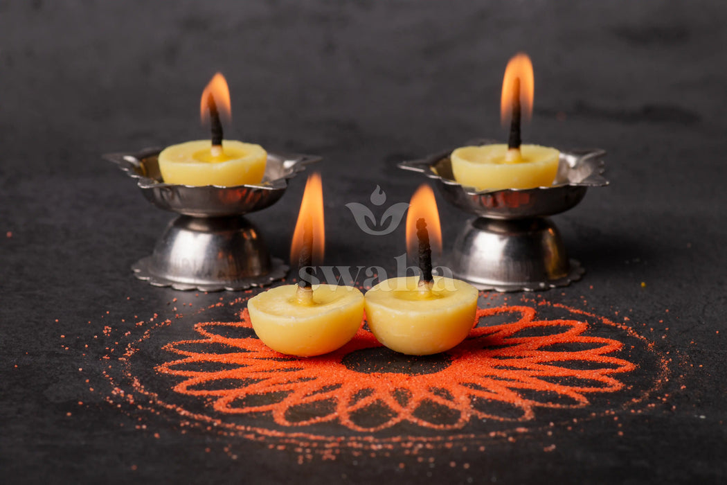 Cow Ghee Diya Wicks | 30mins Burning Time | Swaha