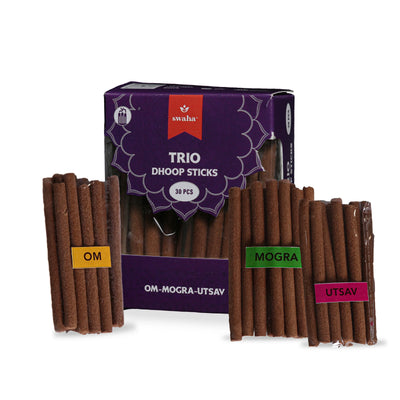 Trio Incense Stick Combo | 10*3 pcs | Swaha