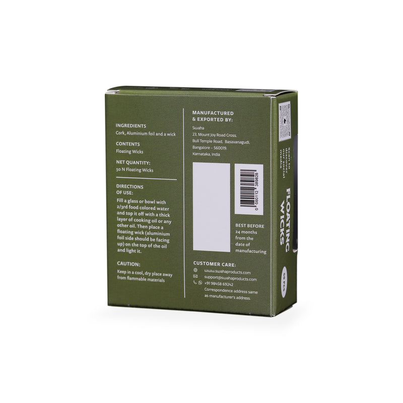 Round Floating Wicks (50 wicks) | Swaha
