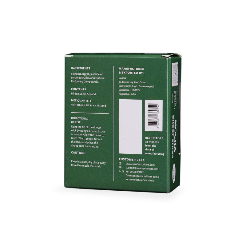 Mogra Cylindrical Dhoop Stick (30 sticks) | Swaha