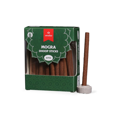 Mogra Cylindrical Dhoop Stick|30 pcs | Swaha