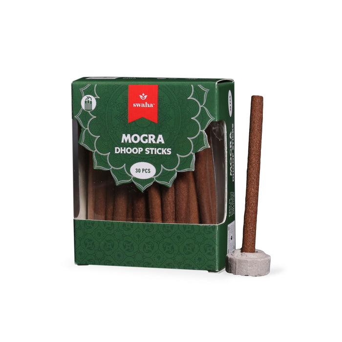 Swaha <br>Mogra Cylindrical Dhoop Stick|30 pcs