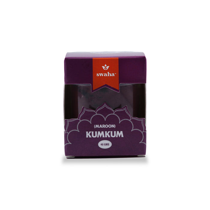 Swaha Pure KumKum - IISC Certified Kumkum Maroon