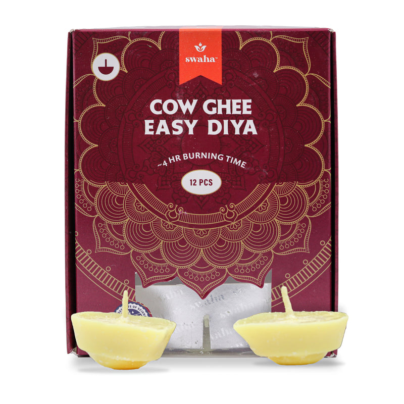 Cow Ghee Diya Wicks |4hrs Burning Time | Swaha