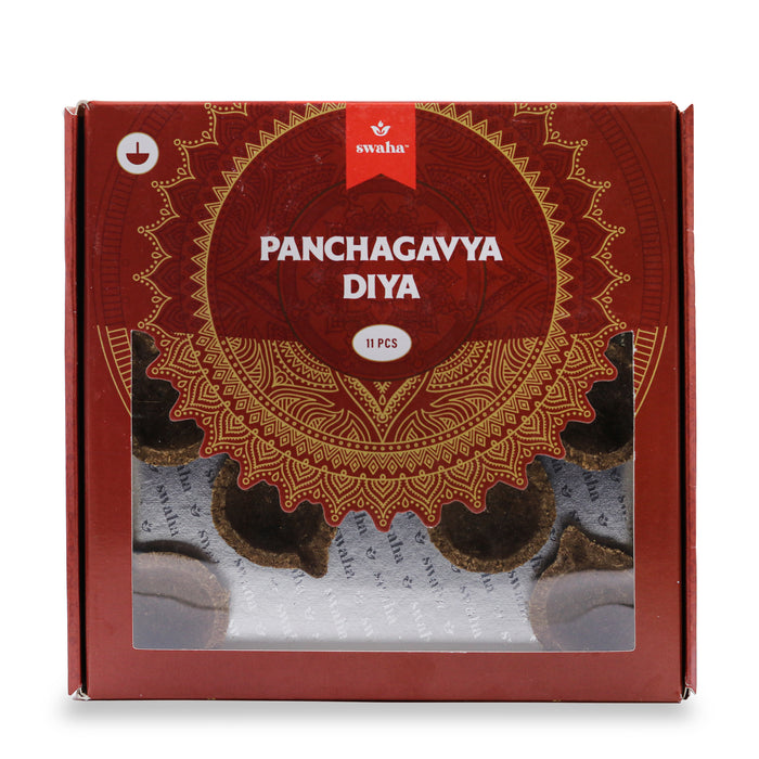 Swaha Panchagavya Diya without Ghee (11 pcs)