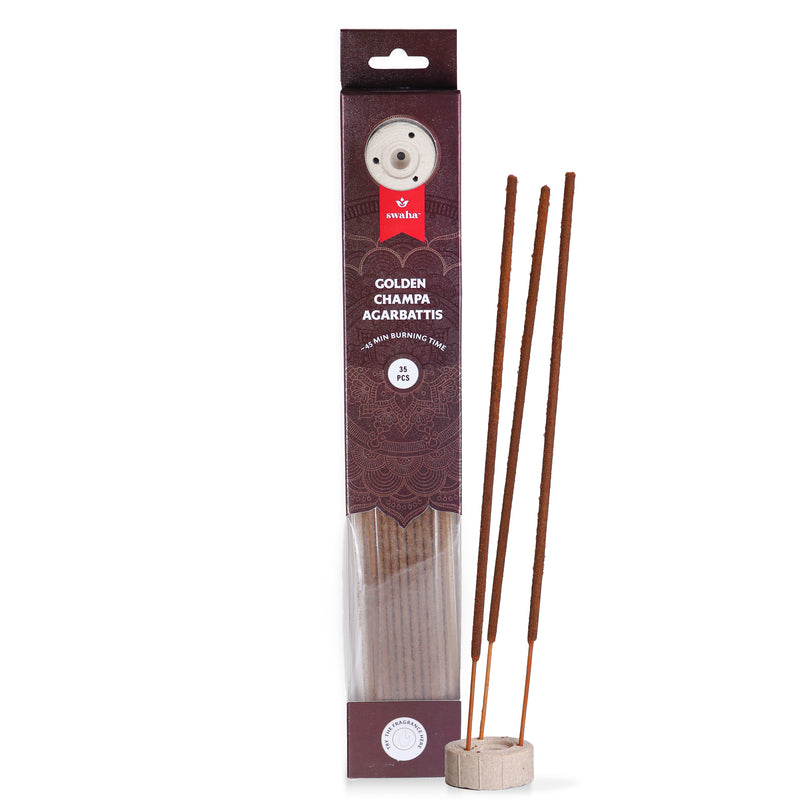 Golden Champa Agarbatti |35 pcs | Swaha