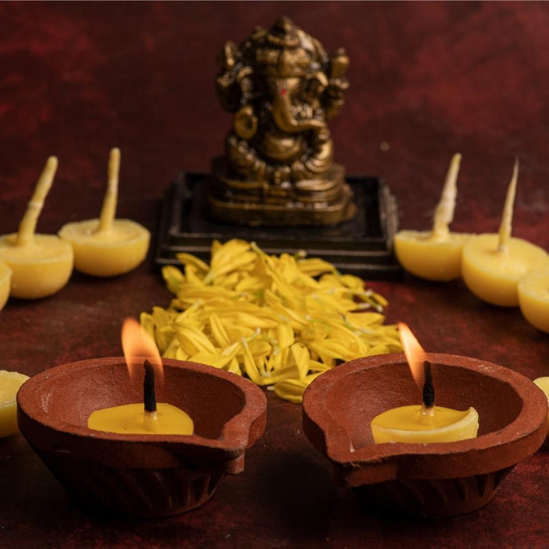 Swaha Cow Ghee Diya Wicks (30mins Burning Time - 100 Wicks) - Subscription